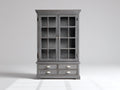 Vetrina - Legno - 91x41x180 cm - Marrone espresso - Tradizionale