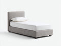 Letto singolo - Tessuto - 210 x 105 x 100 cm - Grigio chiaro - Design moderno