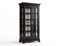 Vetrina - Legno - 94x43x184 cm - Marrone scuro - Classico
